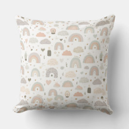 Scandinavian Pastel Baby Throw Pillow クッション