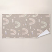 Scandinavian Pastel Rainbow Baby Towel バスタオル (バスタオル)