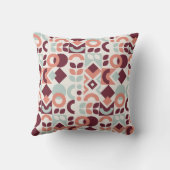 Scandinavian pattern design. Simple modern retro b クッション (裏面)