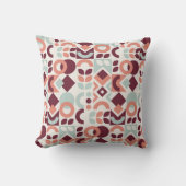 Scandinavian pattern design. Simple modern retro b クッション (正面)