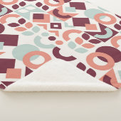 Scandinavian pattern design. Simple modern retro b シェルパブランケット (3/4)