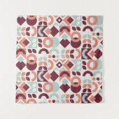 Scandinavian pattern design. Simple modern retro b タペストリー (正面(横))