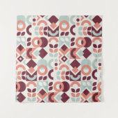 Scandinavian pattern design. Simple modern retro b タペストリー (正面)