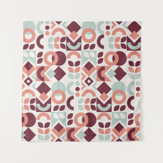 Scandinavian pattern design. Simple modern retro b タペストリー (正面)
