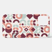 Scandinavian pattern design. Simple modern retro b Case-Mate iPhoneケース (裏面 (横))