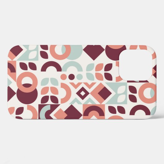 Scandinavian pattern design. Simple modern retro b Case-Mate iPhoneケース (裏面 (横))