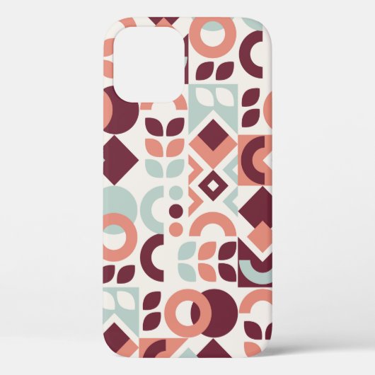 Scandinavian pattern design. Simple modern retro b Case-Mate iPhoneケース (裏面)
