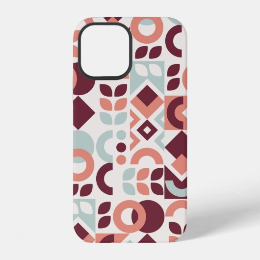Scandinavian pattern design. Simple modern retro b iPhoneケース (裏面)