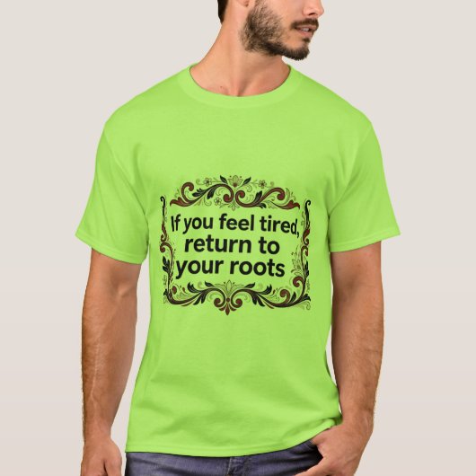 Scandinavian Rosemaling T-Shirt – Return to Your R Tシャツ (正面)