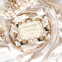 Scandinavian Safari Lion Baby Showe Diapper Raffle