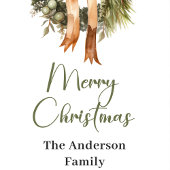 Scandinavian Sage Green Minimal Christmas Gift Tag ギフトタグ