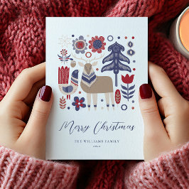 Scandinavian Scandi Christmas Holiday Card シーズンカード