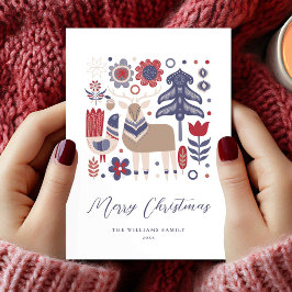 Scandinavian Scandi Christmas Holiday Card シーズンカード