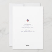 Scandinavian Scandi Christmas Holiday Card シーズンカード (裏面)