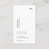 Scandinavian Smoke Blue Minimalist Simple Modern 名刺 (正面)