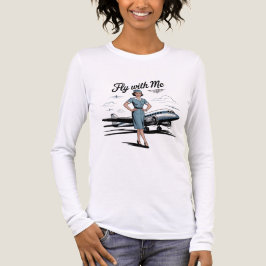 Scandinavian stewardess Long Sleeve Shirt トライブレンドＴシャツ