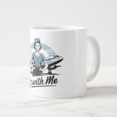 Scandinavian stewardess Specialty Mug ジャンボコーヒーマグカップ (正面右)