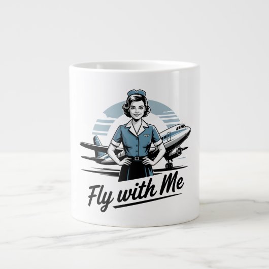 Scandinavian stewardess Specialty Mug ジャンボコーヒーマグカップ (正面)