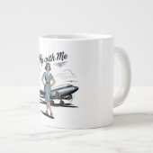 Scandinavian stewardess Specialty Mug ジャンボコーヒーマグカップ (正面右)