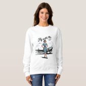 Scandinavian stewardess Womens Basic Sweatshirt スウェットシャツ (正面フル)