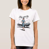 Scandinavian stewardess Womens Basic T-Shirt Tシャツ (正面)