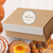 Scandinavian Style Minimal Café Resto Logo Sticker ラウンドシール