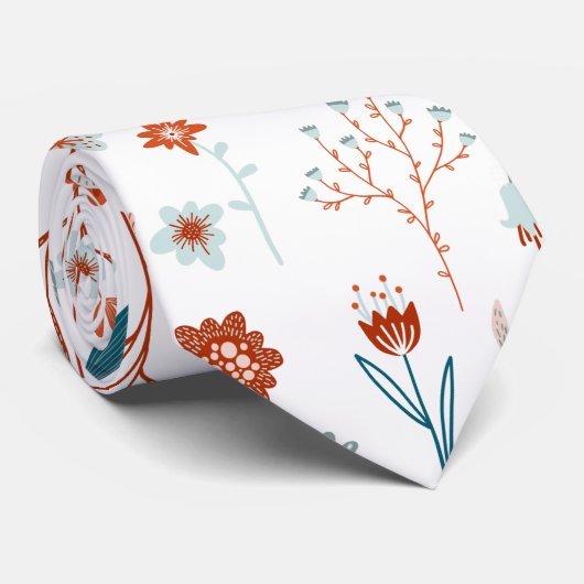 Scandinavian Summer Flowers ネクタイ (ロール)