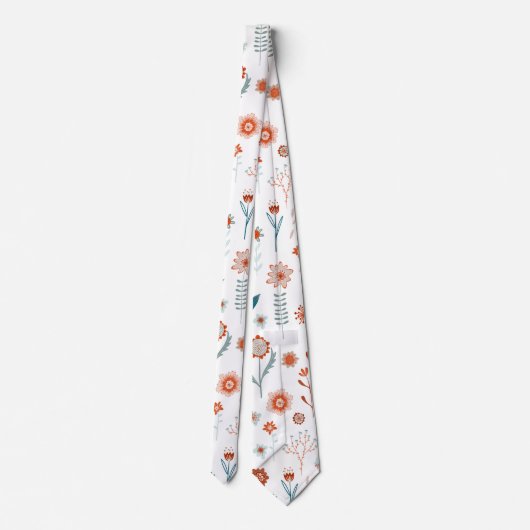 Scandinavian Summer Flowers ネクタイ (裏面)