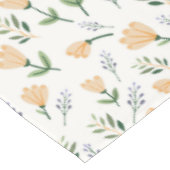 Scandinavian Yellow Floral Tablecloth テーブルクロス (アングル)