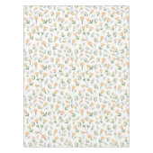 Scandinavian Yellow Floral Tablecloth テーブルクロス (正面)
