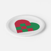 Scandinavian Yule Hear - Christmas Holiday - ペーパープレート (アングル)