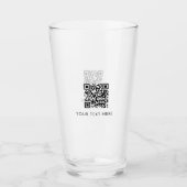 Scannable Business WebサイトQRコード広告ズ タンブラーグラス (正面)