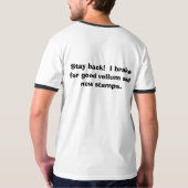 Scapbookingのおもしろいなワイシャツ Tシャツ (裏面フル)