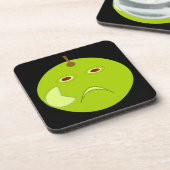 Scarハロウィーンコルクコースター付き邪悪なリンゴ コースター (左側)