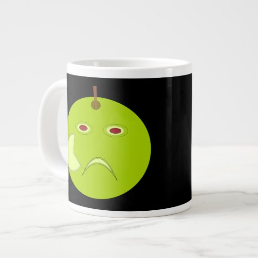 Scarハロウィーンマグの悪リンゴ ジャンボコーヒーマグカップ (正面左)