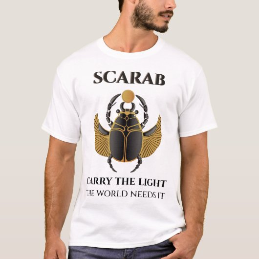 Scarab · 諦めないあなたは新たに生まれた tシャツ (正面)