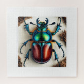 Scarab Beetle Realism 061124IREF222 - Watercolor ジグソーパズル (横)