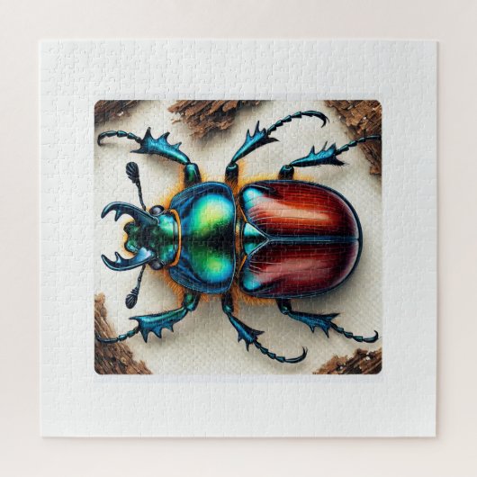 Scarab Beetle Realism 061124IREF222 - Watercolor ジグソーパズル (縦)