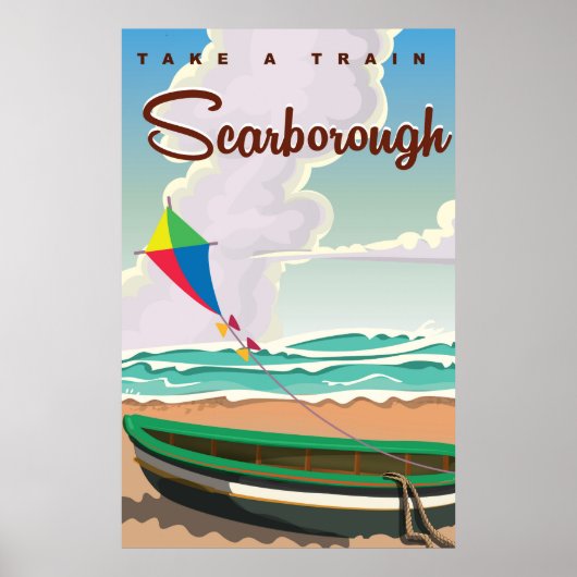 Scarborough beach travel poster ポスター (正面)