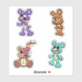 Scare Bear – ゾンビ シール (シート)