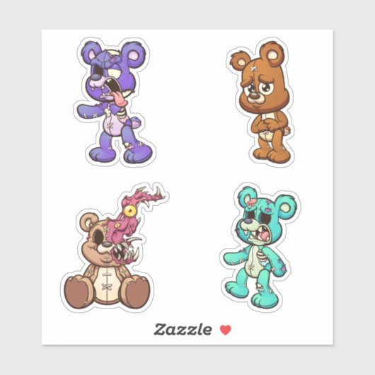 Scare Bear – ゾンビ シール (シート)