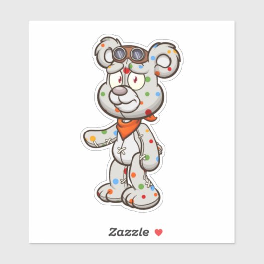 Scare Bear - Scaredyステッカー シール (シート)