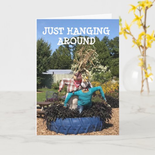 SCARECROW **ただのカーぶら下がったドに飽のまわりにきた** カード (黄色い花)