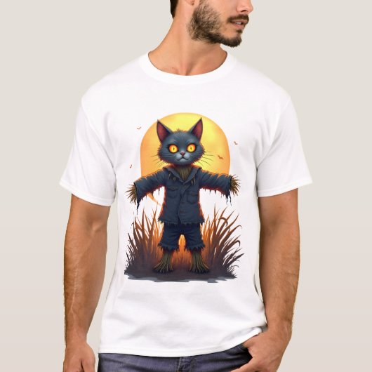 Scarecrow Cat Sentinel Tシャツ (正面)