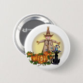 SCARECROW, JACK & CAT by SHARON SHARPE 缶バッジ (正面&裏面)