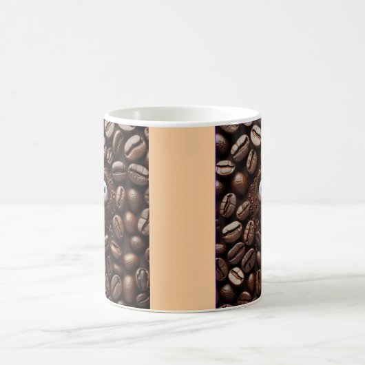"Scared Bean" Coffee Mug – For Coffee Lovers with コーヒーマグカップ (中央)