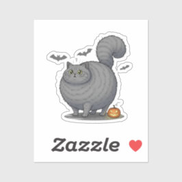 Scaredy Brit – ブリティッシュ・ショートヘア・キャット・ハロウィーン シール