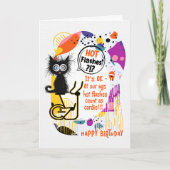 Scaredy Cat "ホットフラッシュ" 誕生日 カード (正面)