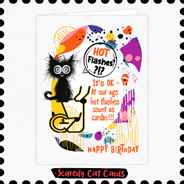 Scaredy Cat "ホットフラッシュ" 誕生日 カード