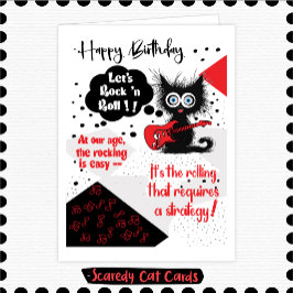 Scaredy Cat "ロックンロール" 誕生日 カード